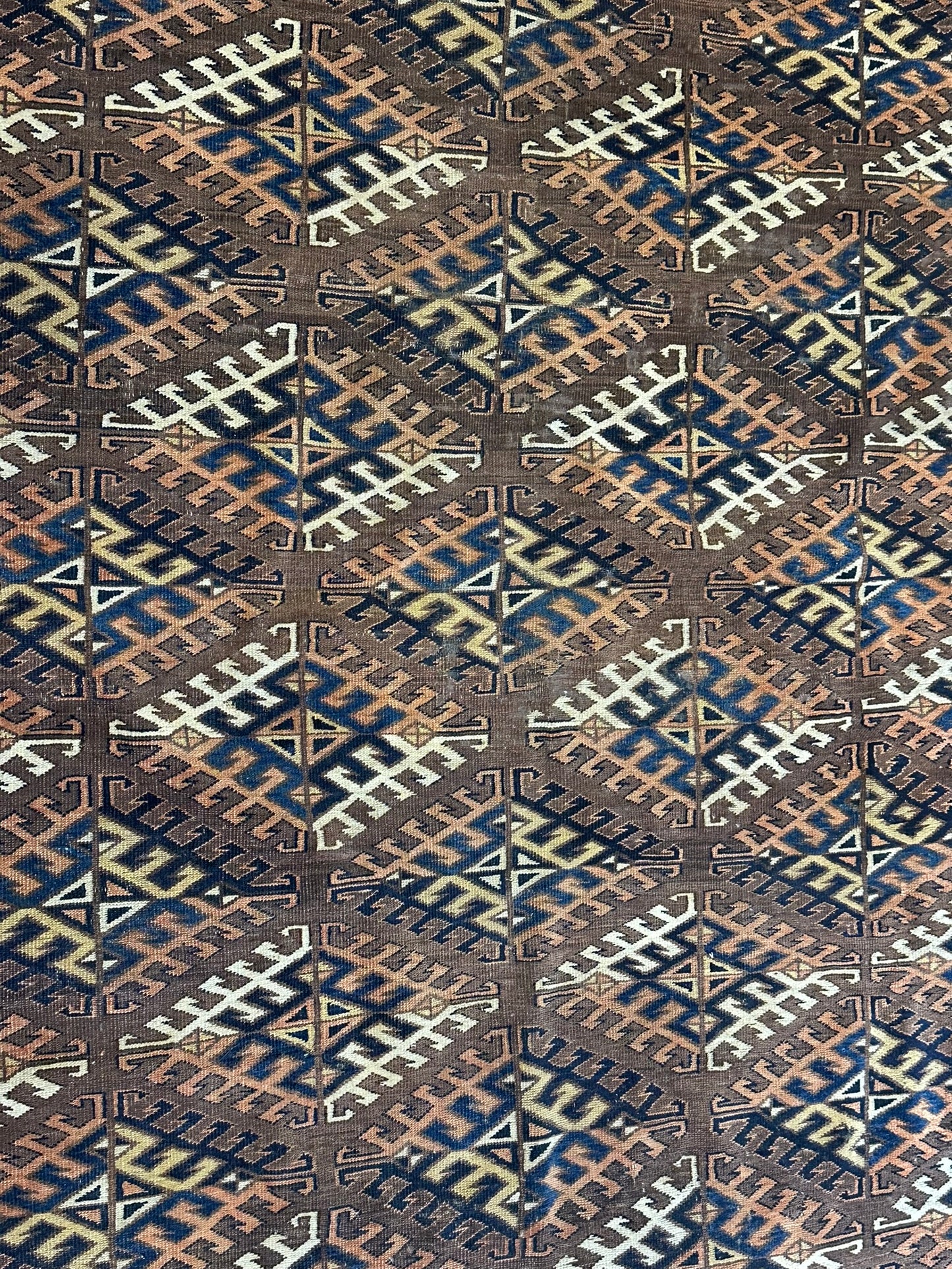 Antik Orientteppich handgeknüpft Buchara Jomut naturfarben  250x150 cm