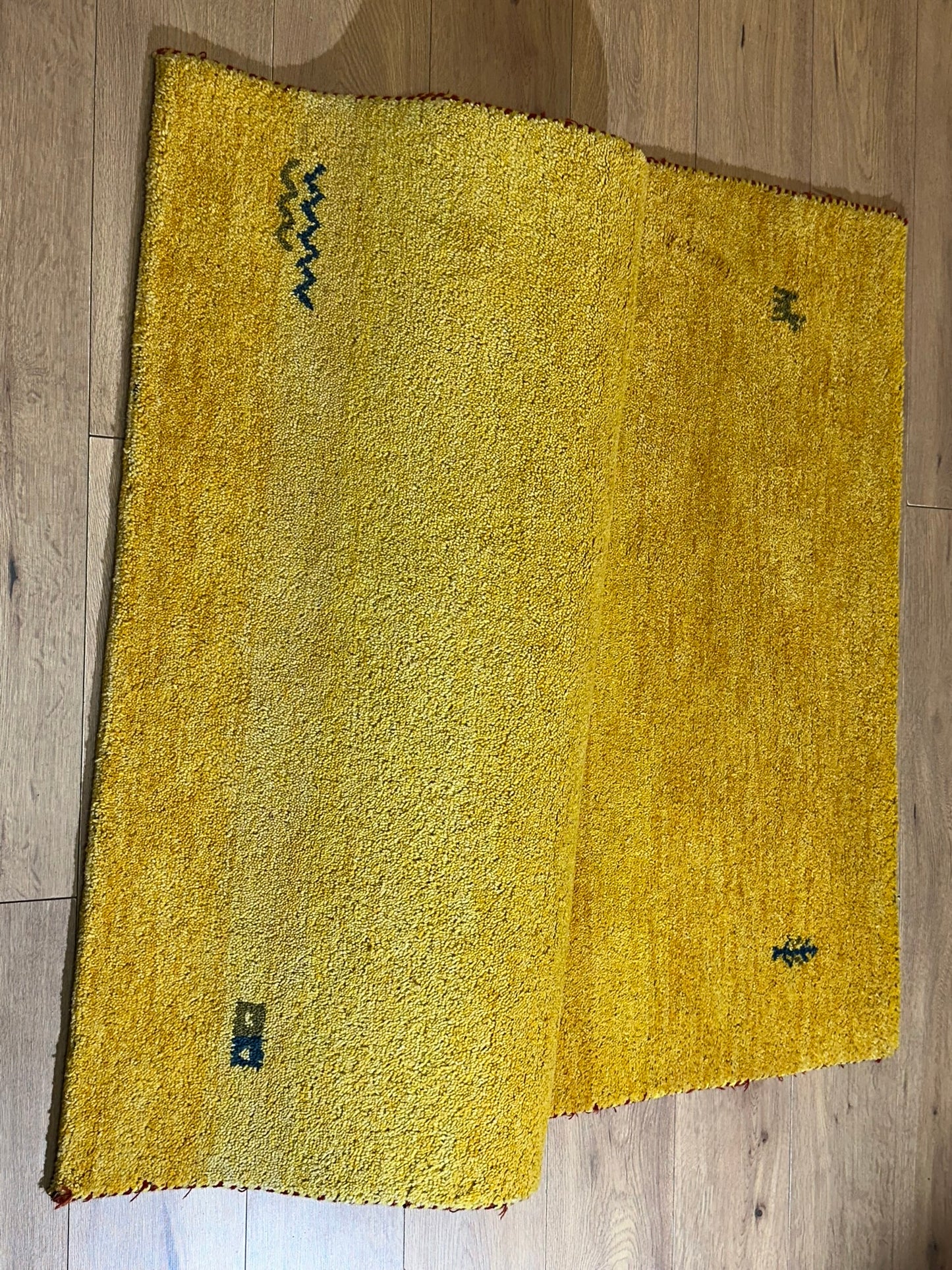 Moderner Gabbeh Teppich handgeknüpft 180x122 cm