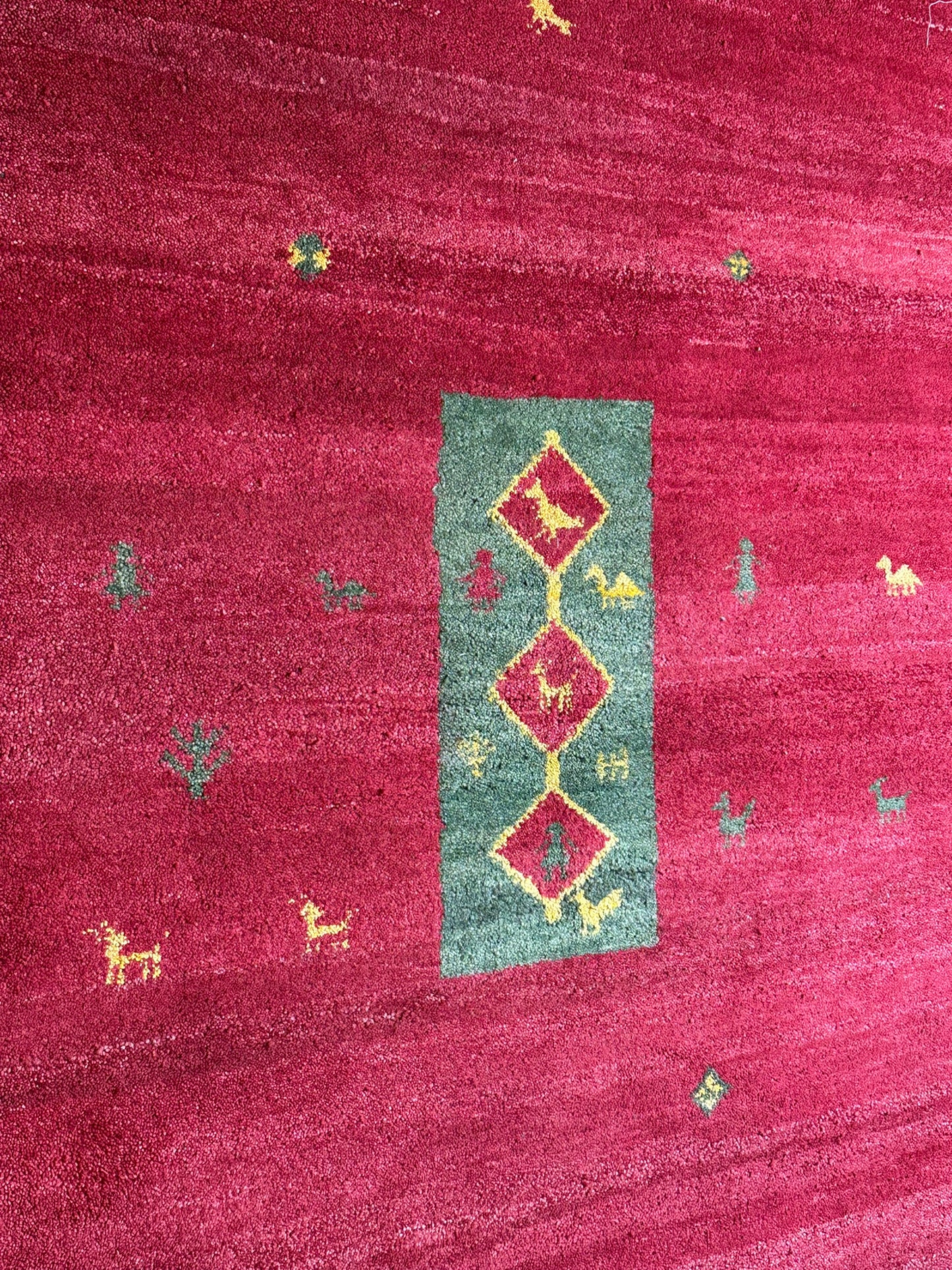 Moderner Gabbeh Teppich handgeknüpft 182x122 cm