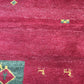 Moderner Gabbeh Teppich handgeknüpft 182x122 cm