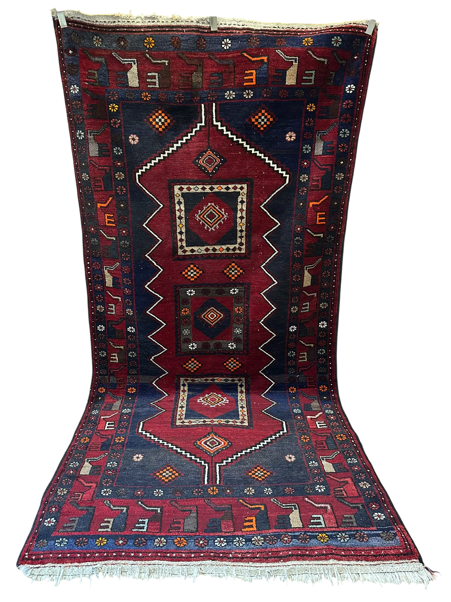 Orientteppich handgeknüpft Bidjar Konya 300x145 cm