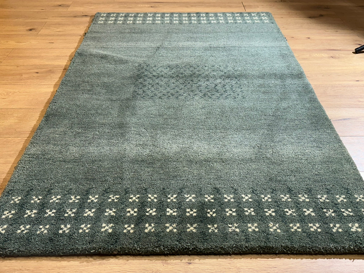 Moderner Gabbeh Teppich handgeknüpft 176x123 cm