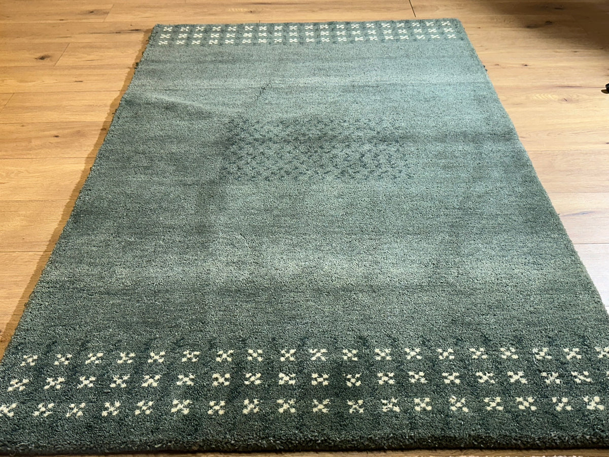 Moderner Gabbeh Teppich handgeknüpft 176x123 cm