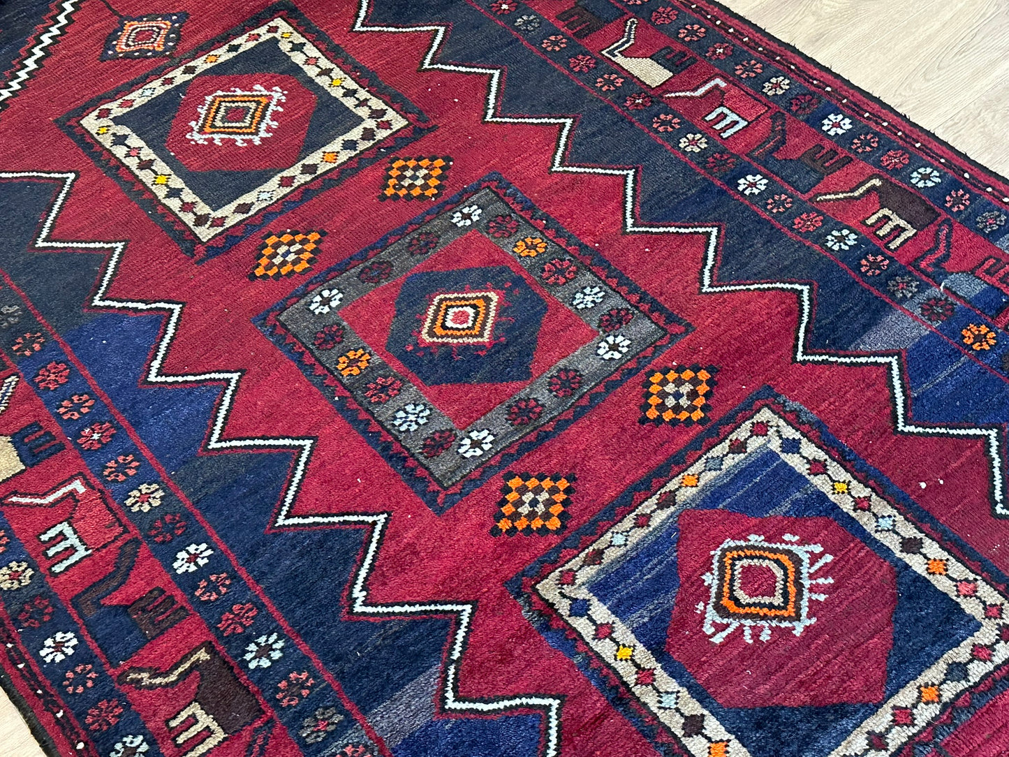 Orientteppich handgeknüpft Bidjar Konya 300x145 cm