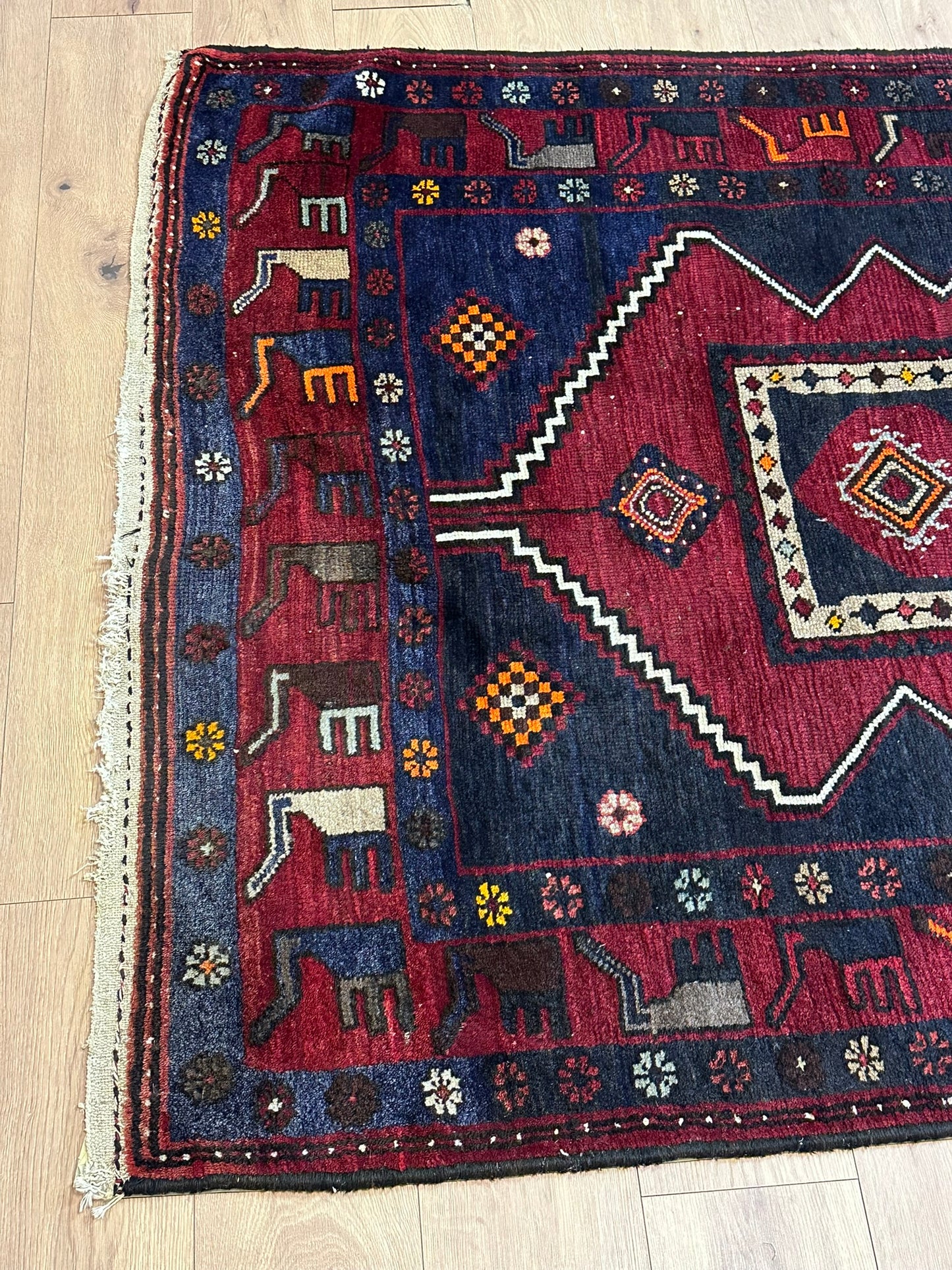 Orientteppich handgeknüpft Bidjar Konya 300x145 cm