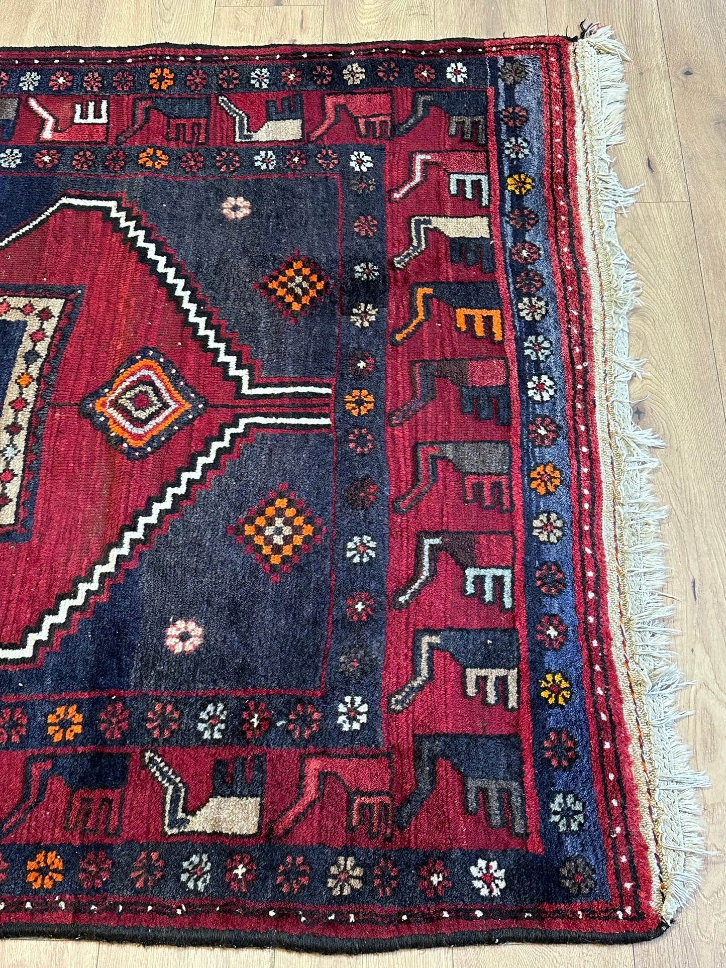 Orientteppich handgeknüpft Bidjar Konya 300x145 cm