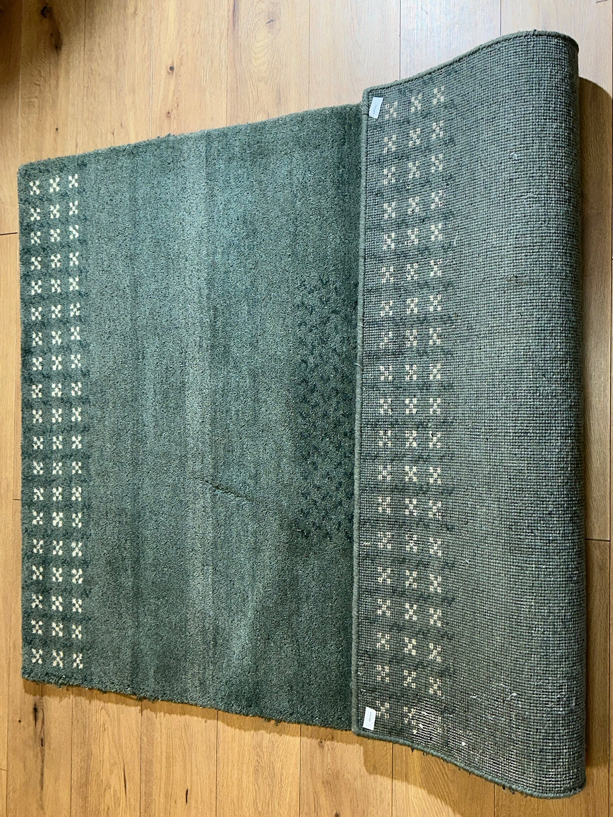 Moderner Gabbeh Teppich handgeknüpft 176x123 cm