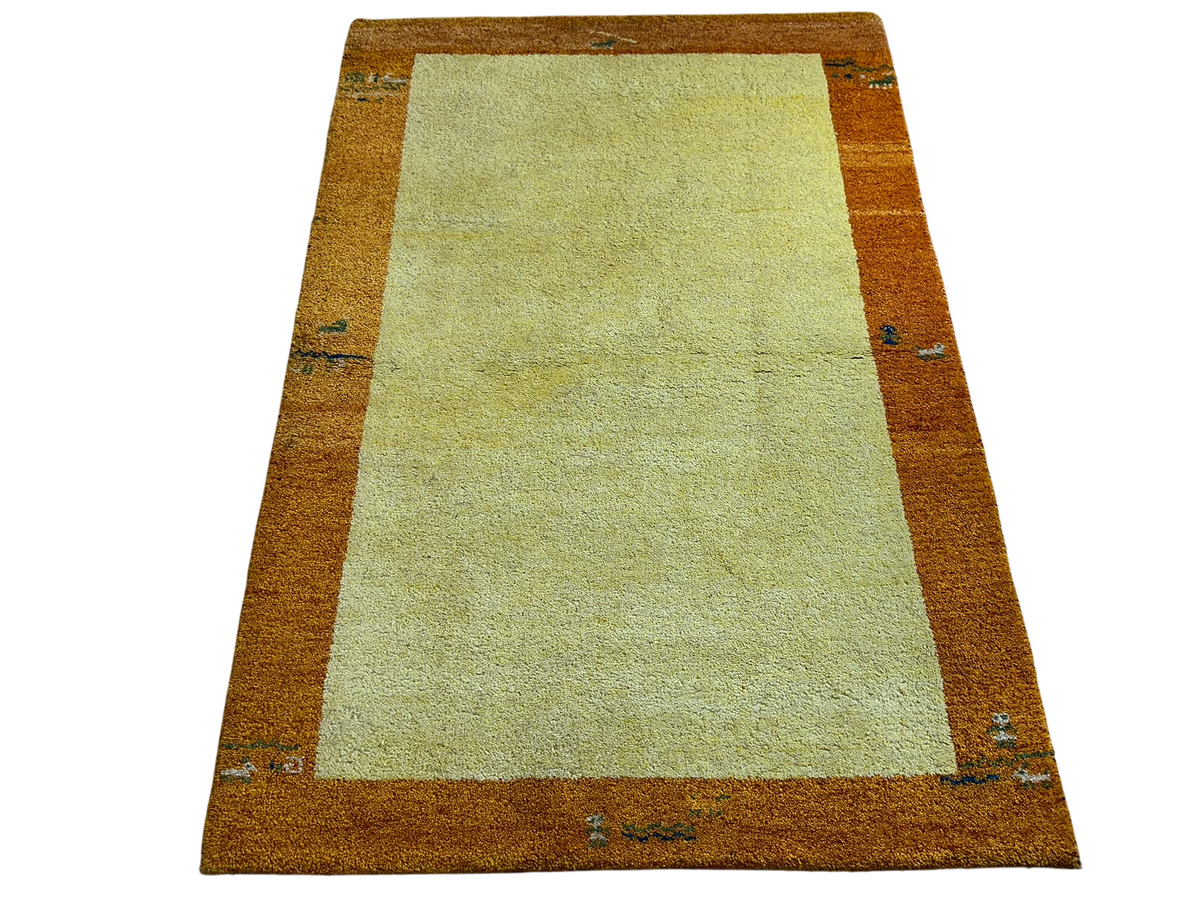 Moderner Gabbeh Teppich handgeknüpft 180x124 cm