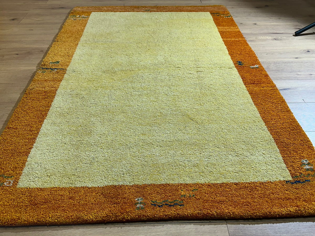 Moderner Gabbeh Teppich handgeknüpft 180x124 cm