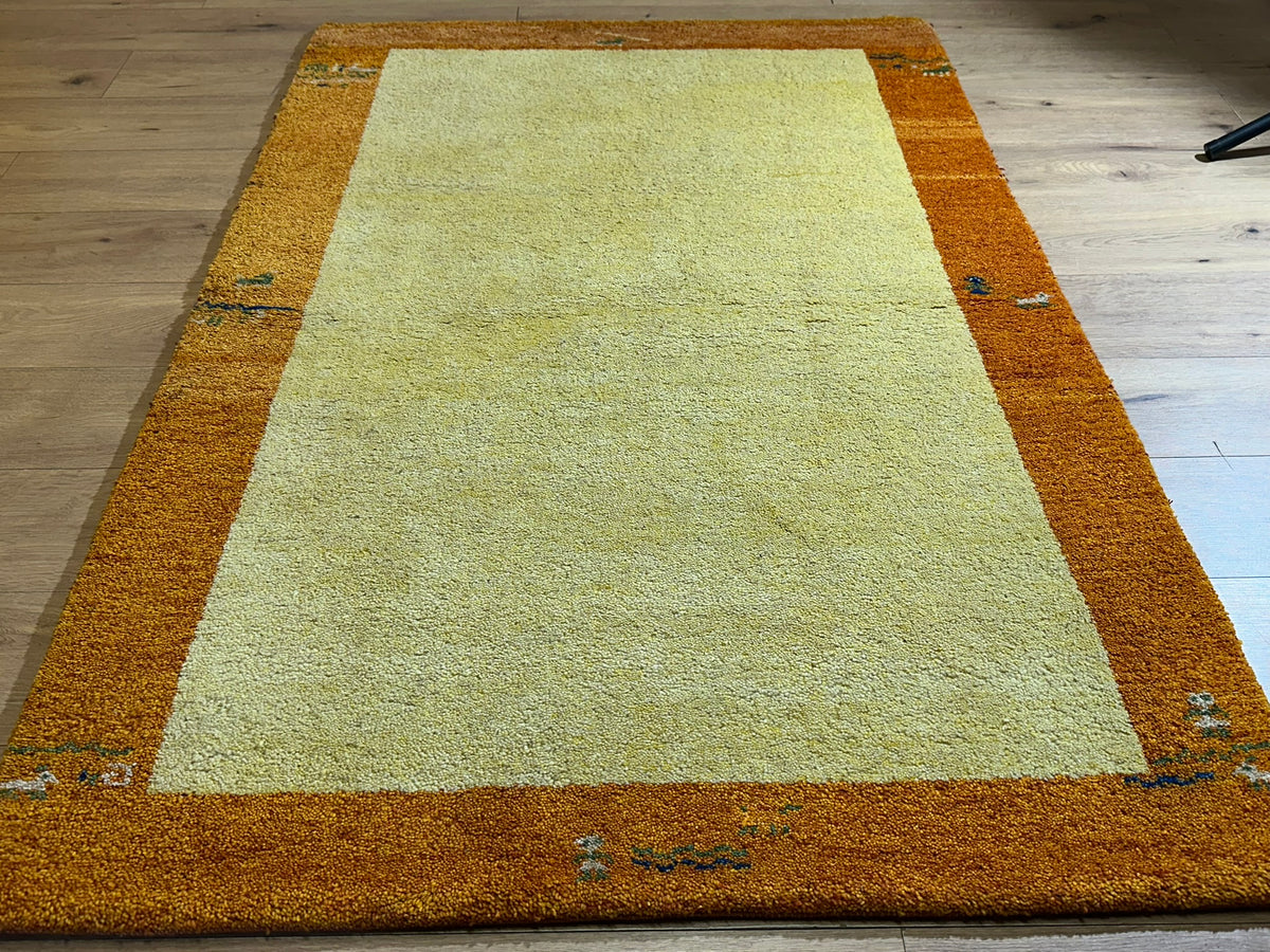 Moderner Gabbeh Teppich handgeknüpft 180x124 cm