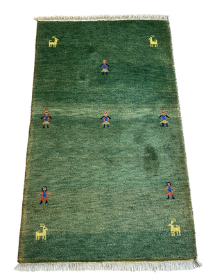 Moderner Gabbeh Teppich handgeknüpft  170x95 cm