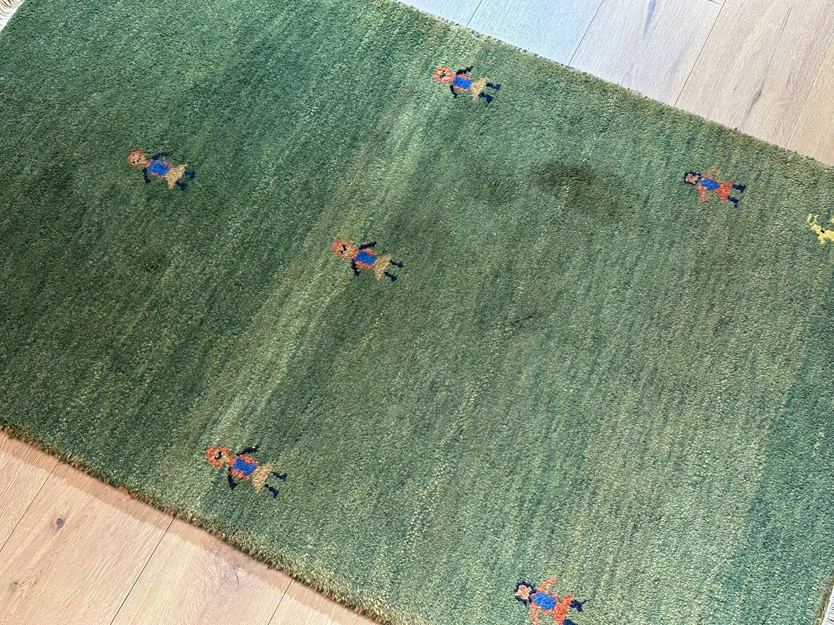 Moderner Gabbeh Teppich handgeknüpft  170x95 cm