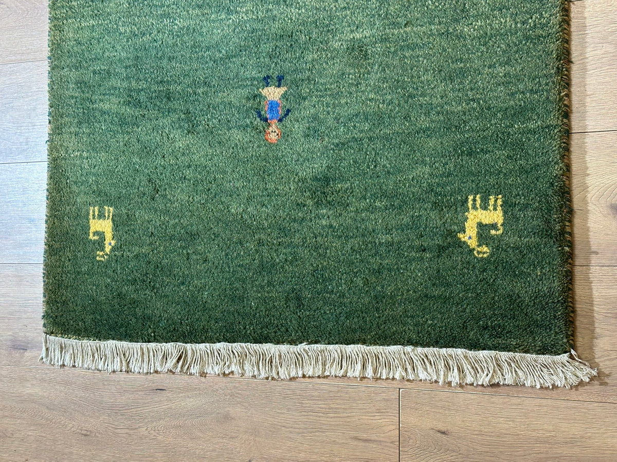 Moderner Gabbeh Teppich handgeknüpft  170x95 cm