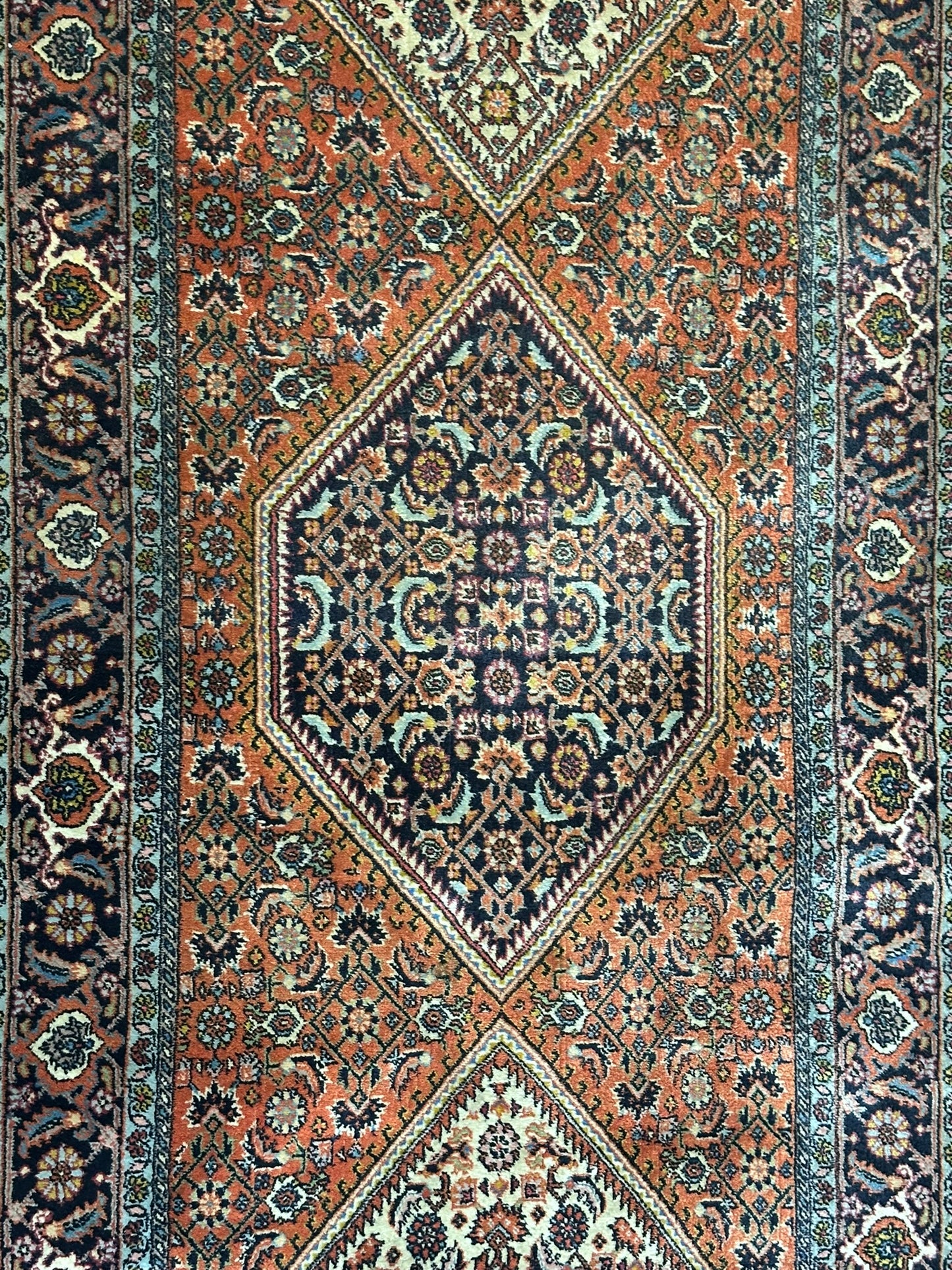 Orientteppich handgeknüpft Bidjar Läufer 280x86 cm