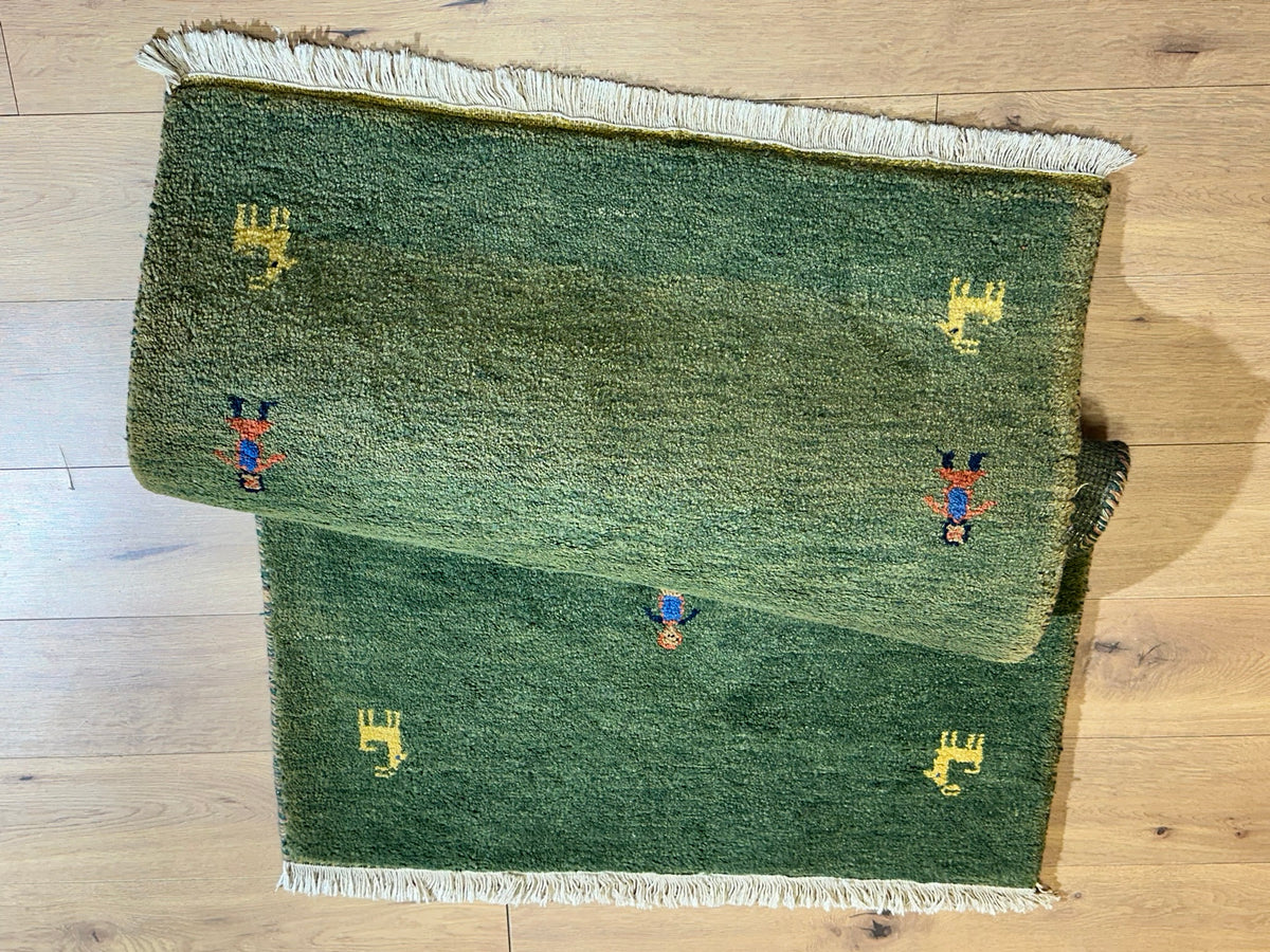 Moderner Gabbeh Teppich handgeknüpft  170x95 cm