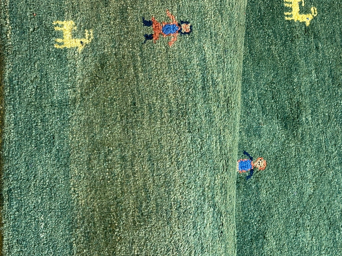 Moderner Gabbeh Teppich handgeknüpft  170x95 cm