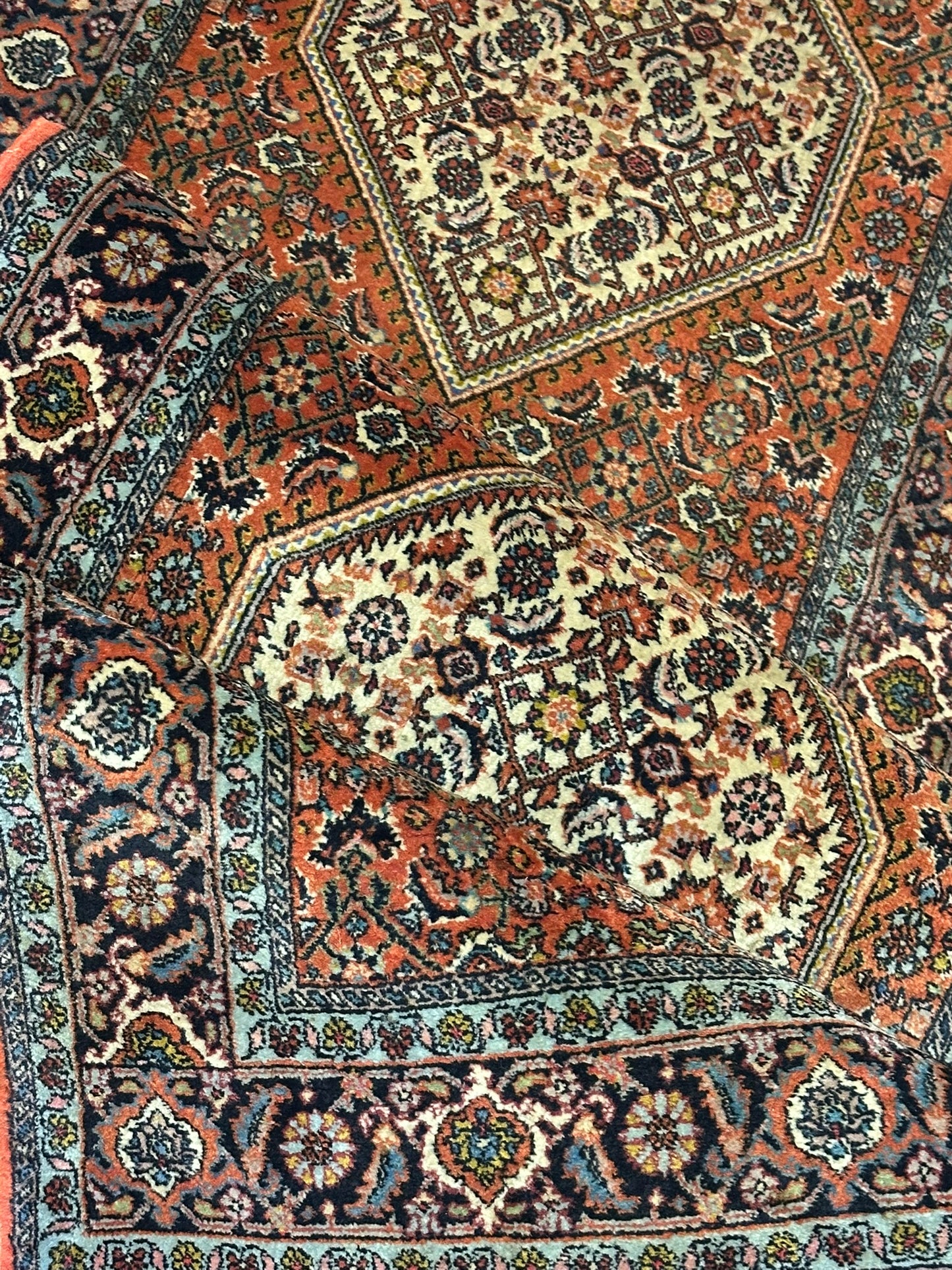 Orientteppich handgeknüpft Bidjar Läufer 280x86 cm