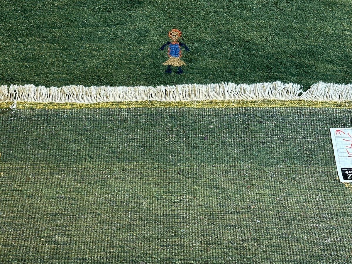 Moderner Gabbeh Teppich handgeknüpft  170x95 cm