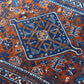 Antiker Orientteppich handgeknüpft Ghashghai 160x110 cm
