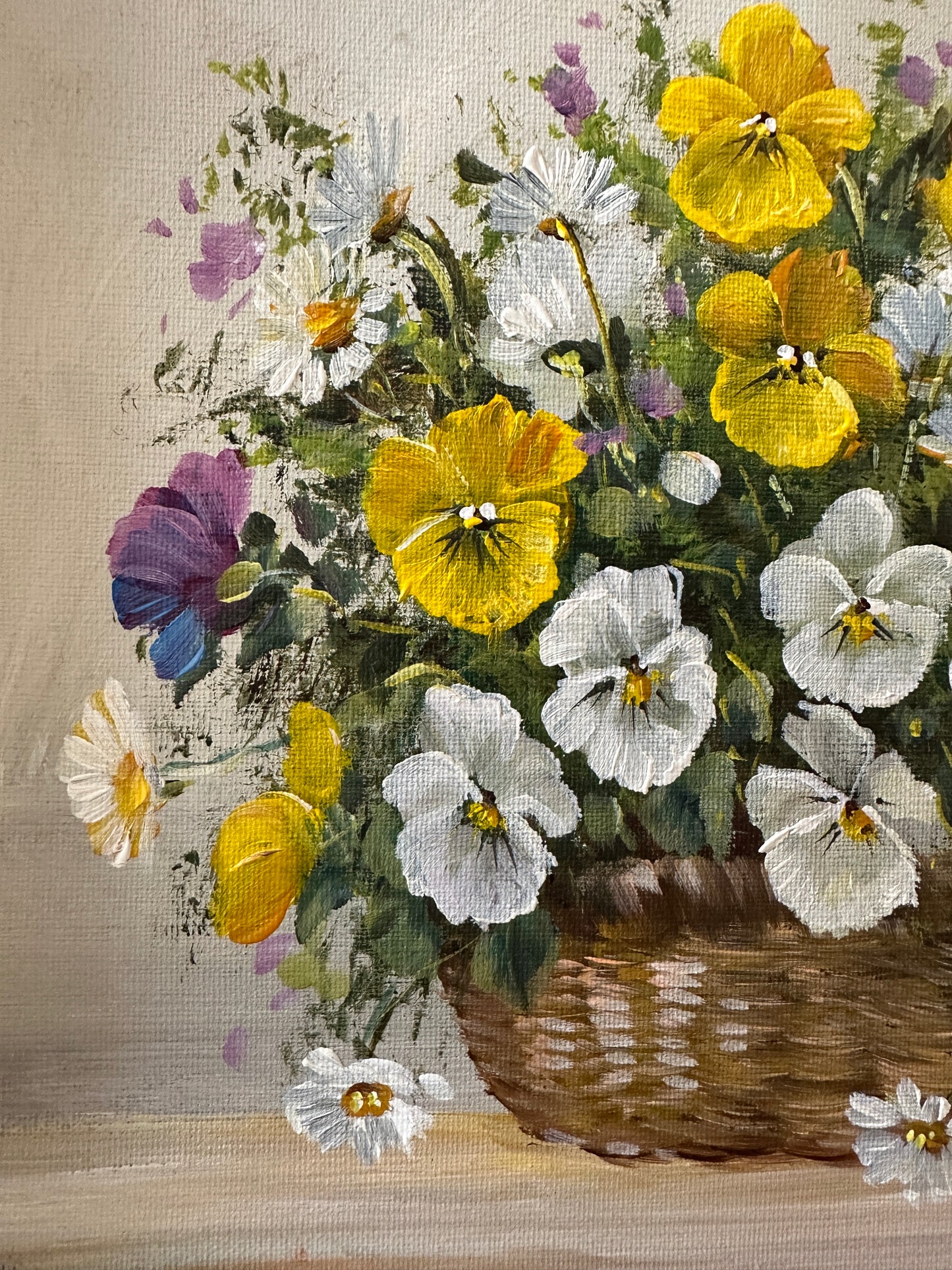 Katharina SCHÖTTLER (1935-2016) Ölgemälde Sommerliches Blumenstillleben