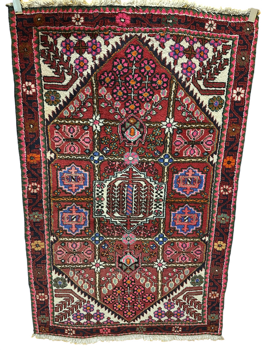 Orientteppich handgeknüpft Hamadan Brücke muster 160x104 cm
