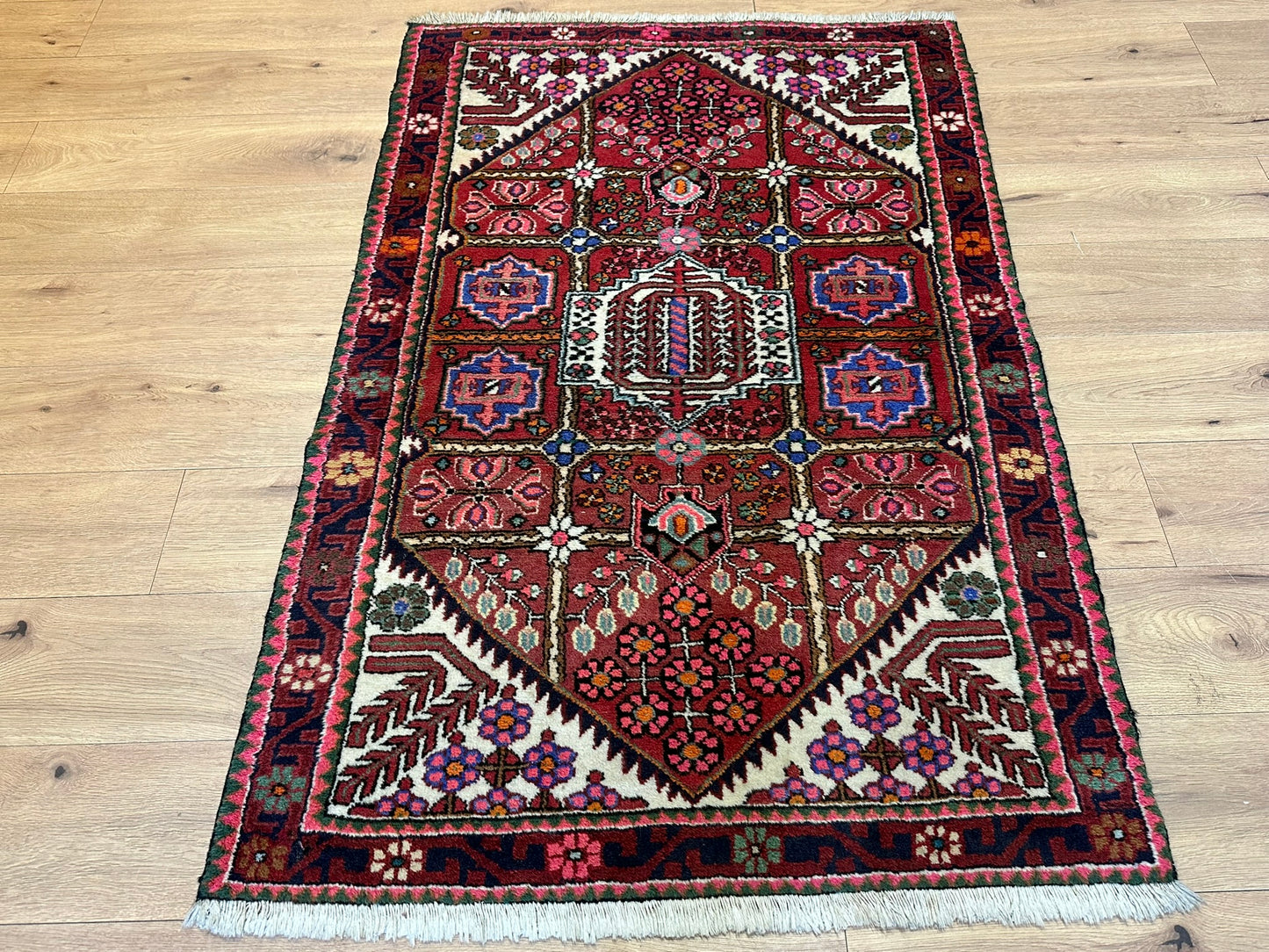 Orientteppich handgeknüpft Hamadan Brücke muster 160x104 cm