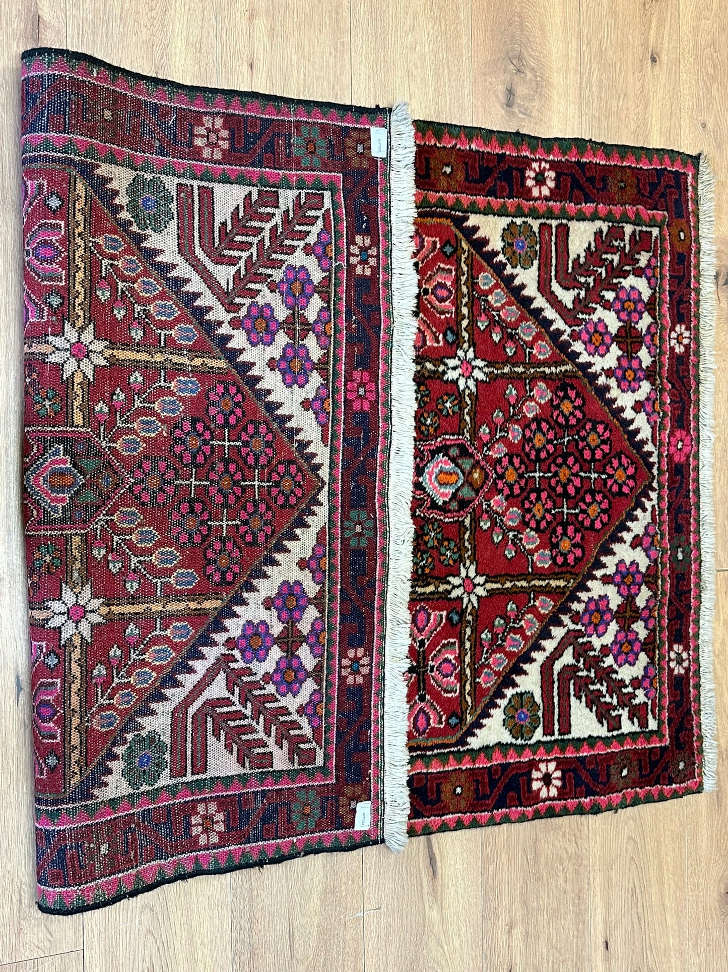 Orientteppich handgeknüpft Hamadan Brücke muster 160x104 cm