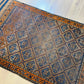 Antiker Orientteppich handgeknüpft Belutsch 197x115 cm