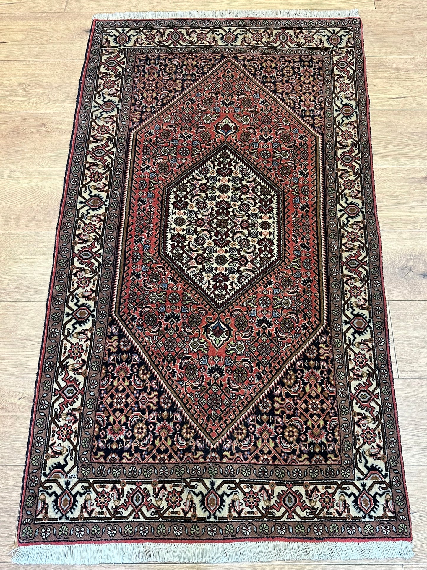 Orientteppich handgeknüpft Bidjar Zanjan 147x85 cm