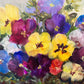 Acrylmalerei, Acrylgemälde Kräftiges Blumenstillleben mit Insekten