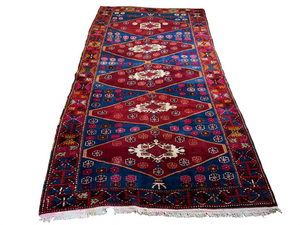 Titel: Orientteppich handgeknüpft Bidjar Malayer 280x145 cm