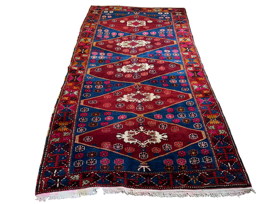 Titel: Orientteppich handgeknüpft Bidjar Malayer 280x145 cm