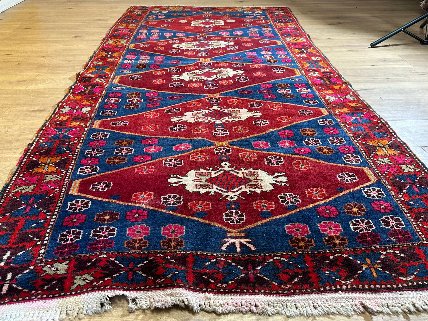 Titel: Orientteppich handgeknüpft Bidjar Malayer 280x145 cm