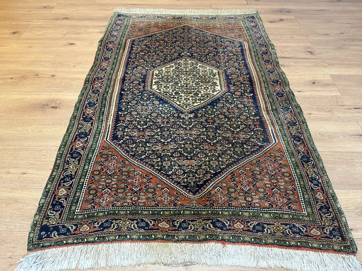 Orientteppich handgeknüpft Bidjar 175x116 cm