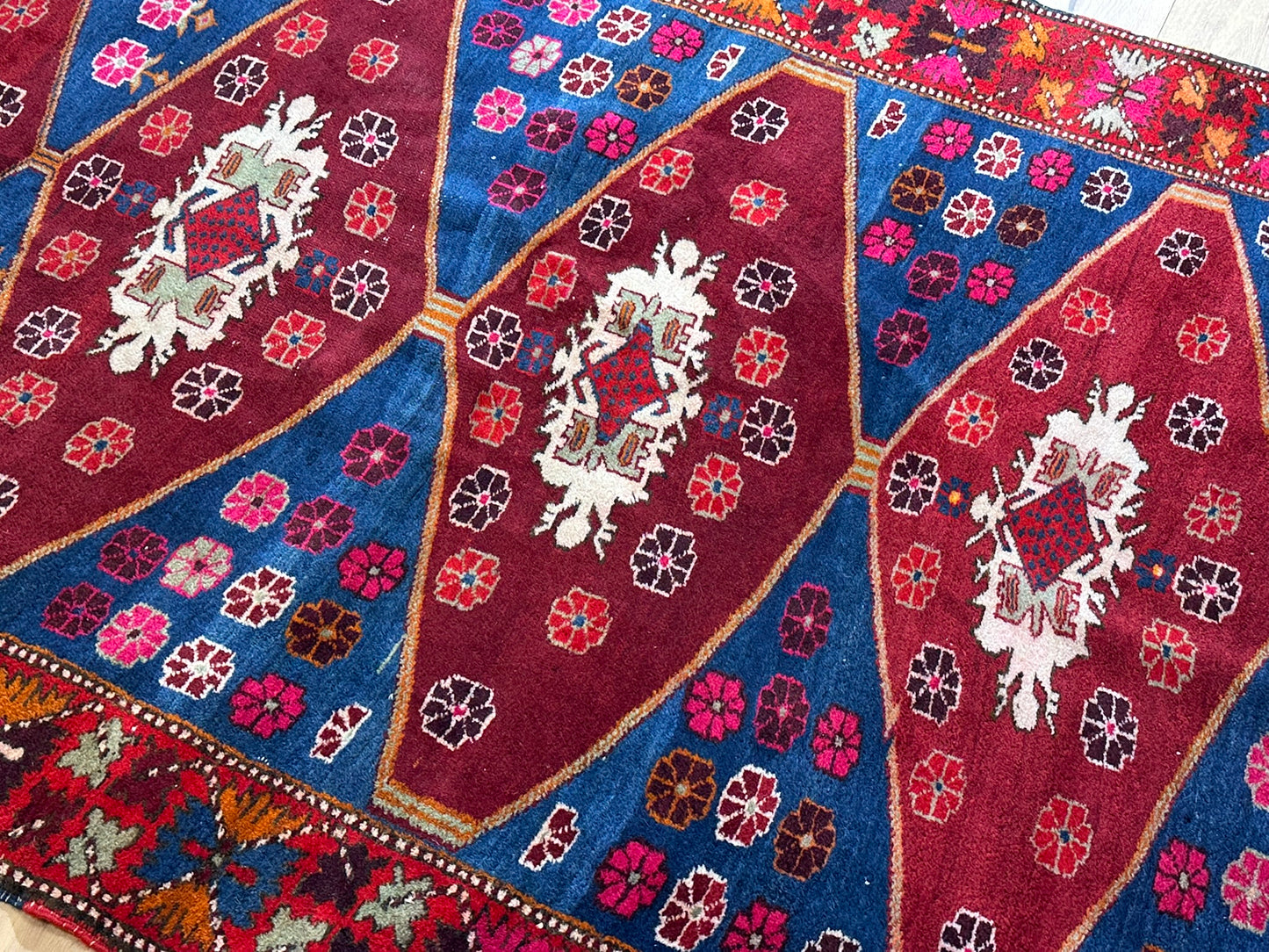 Titel: Orientteppich handgeknüpft Bidjar Malayer 280x145 cm