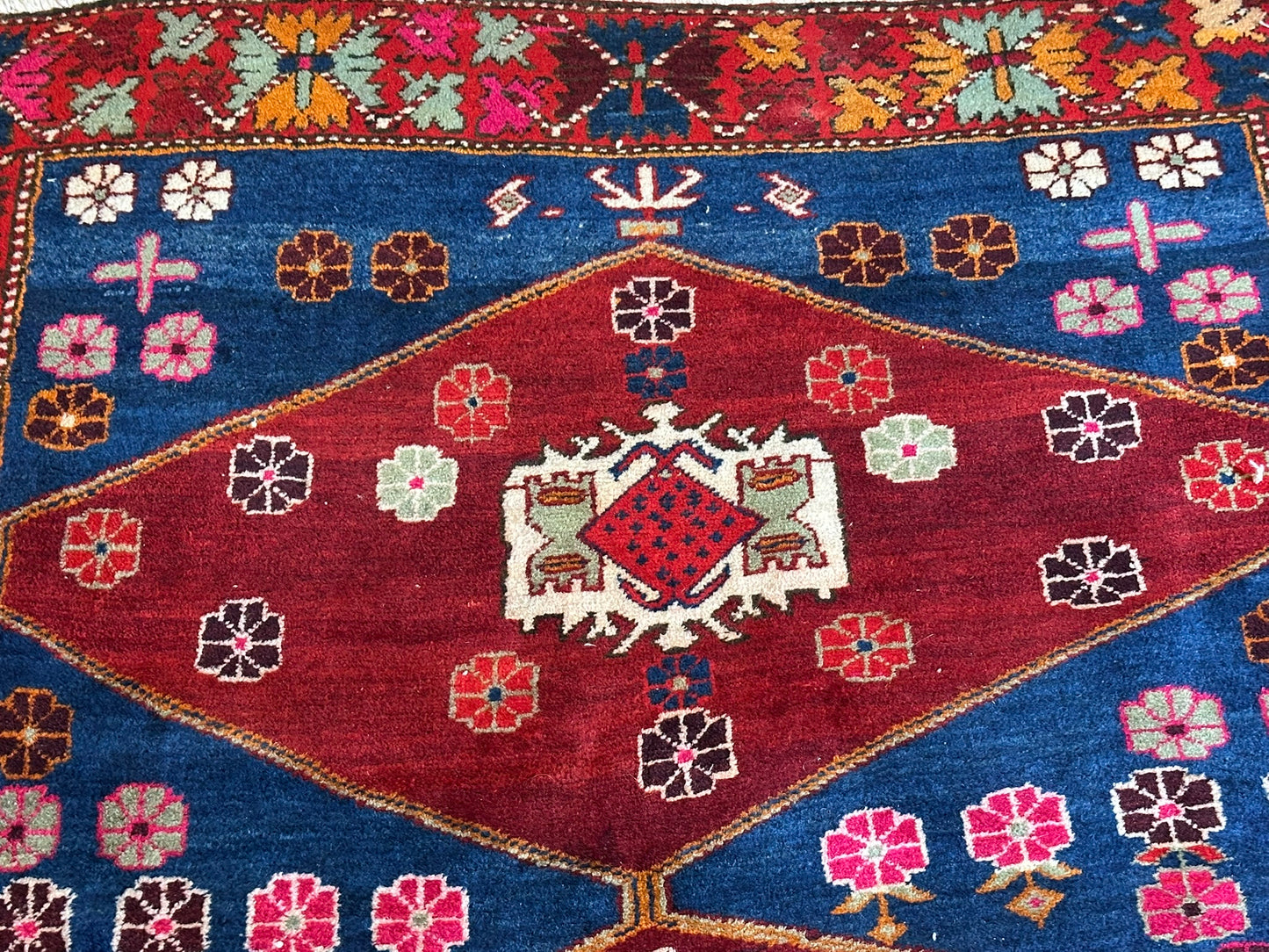 Titel: Orientteppich handgeknüpft Bidjar Malayer 280x145 cm