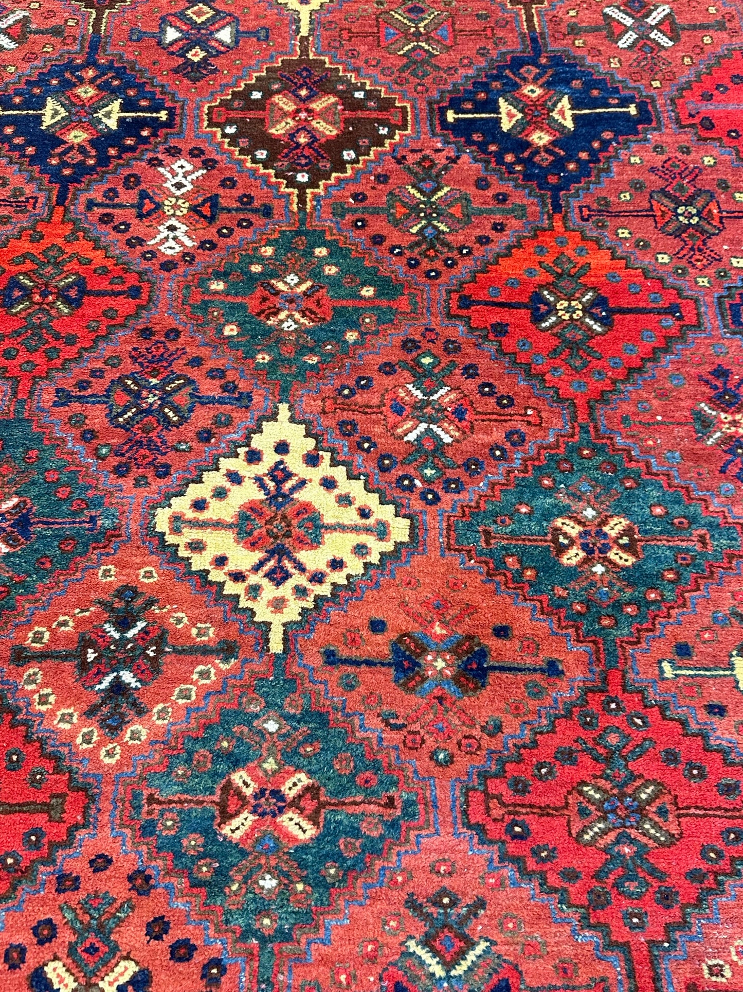 Handgeknüpfter Perser Orientteppich Afschan Antik 1920 Naturfarben 200x160cm