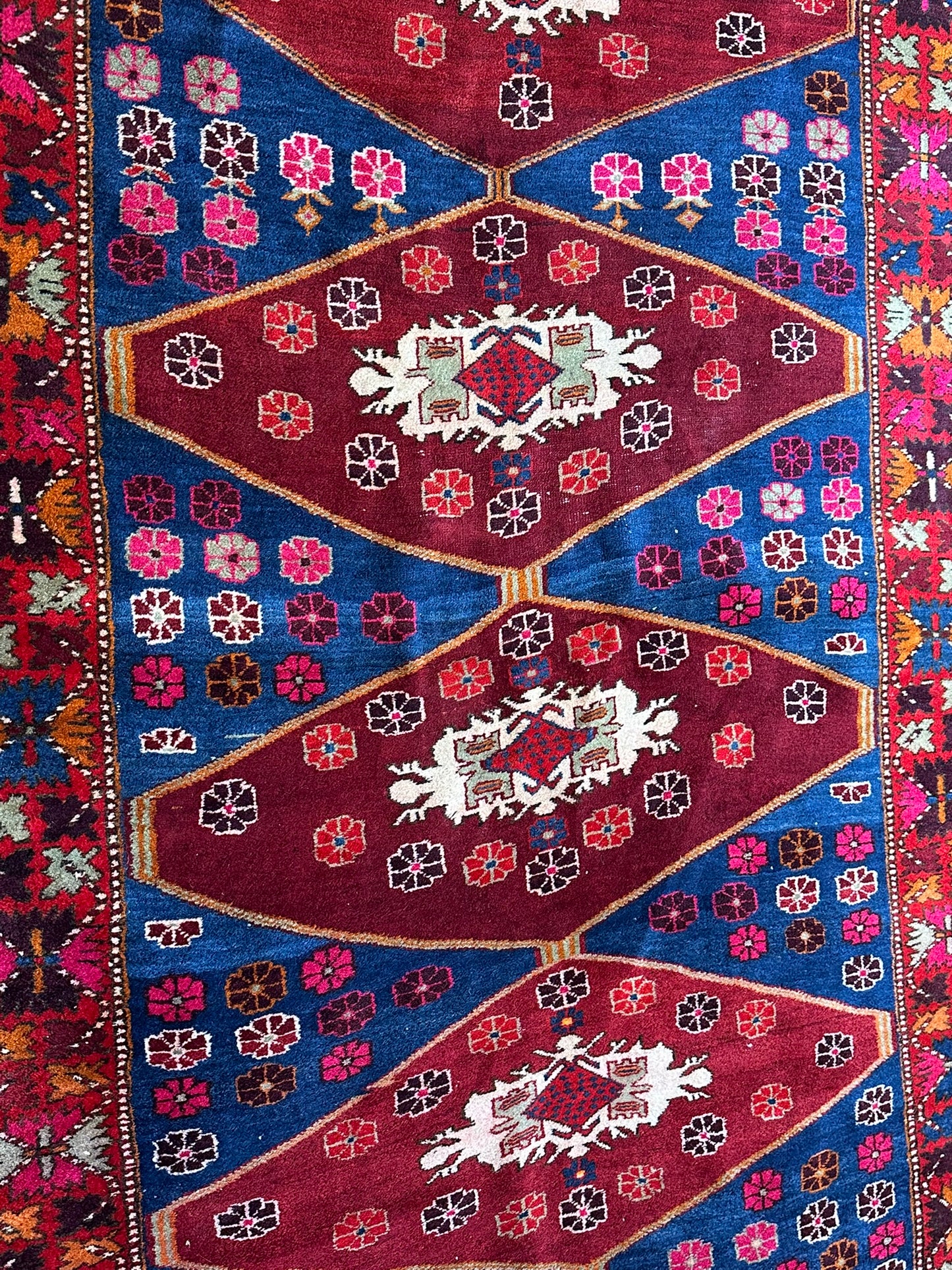Titel: Orientteppich handgeknüpft Bidjar Malayer 280x145 cm