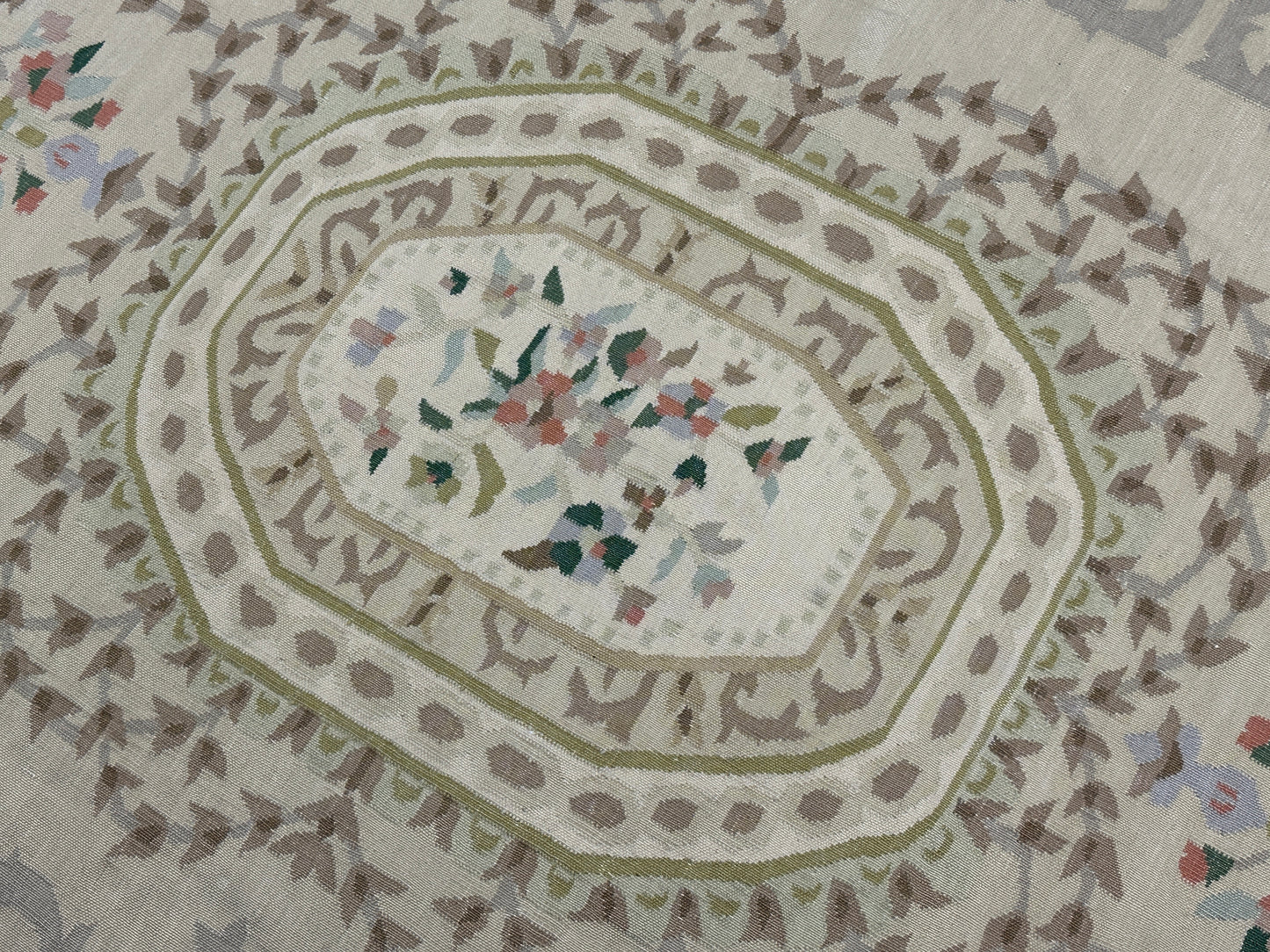 Handgeknüpfter Orientteppich Frankreich Aubusson Kelim - 275x185 cm