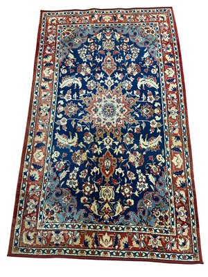 Antiker Orientteppich handgeknüpft Isfahan 174x103 cm