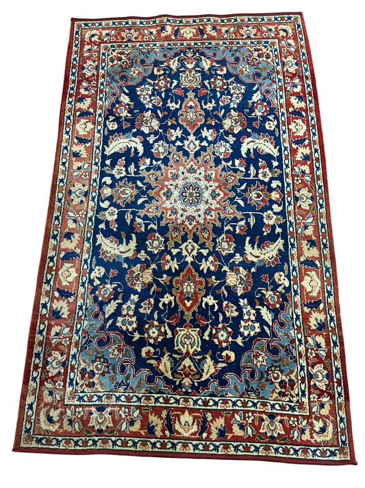 Antiker Orientteppich handgeknüpft Isfahan 174x103 cm