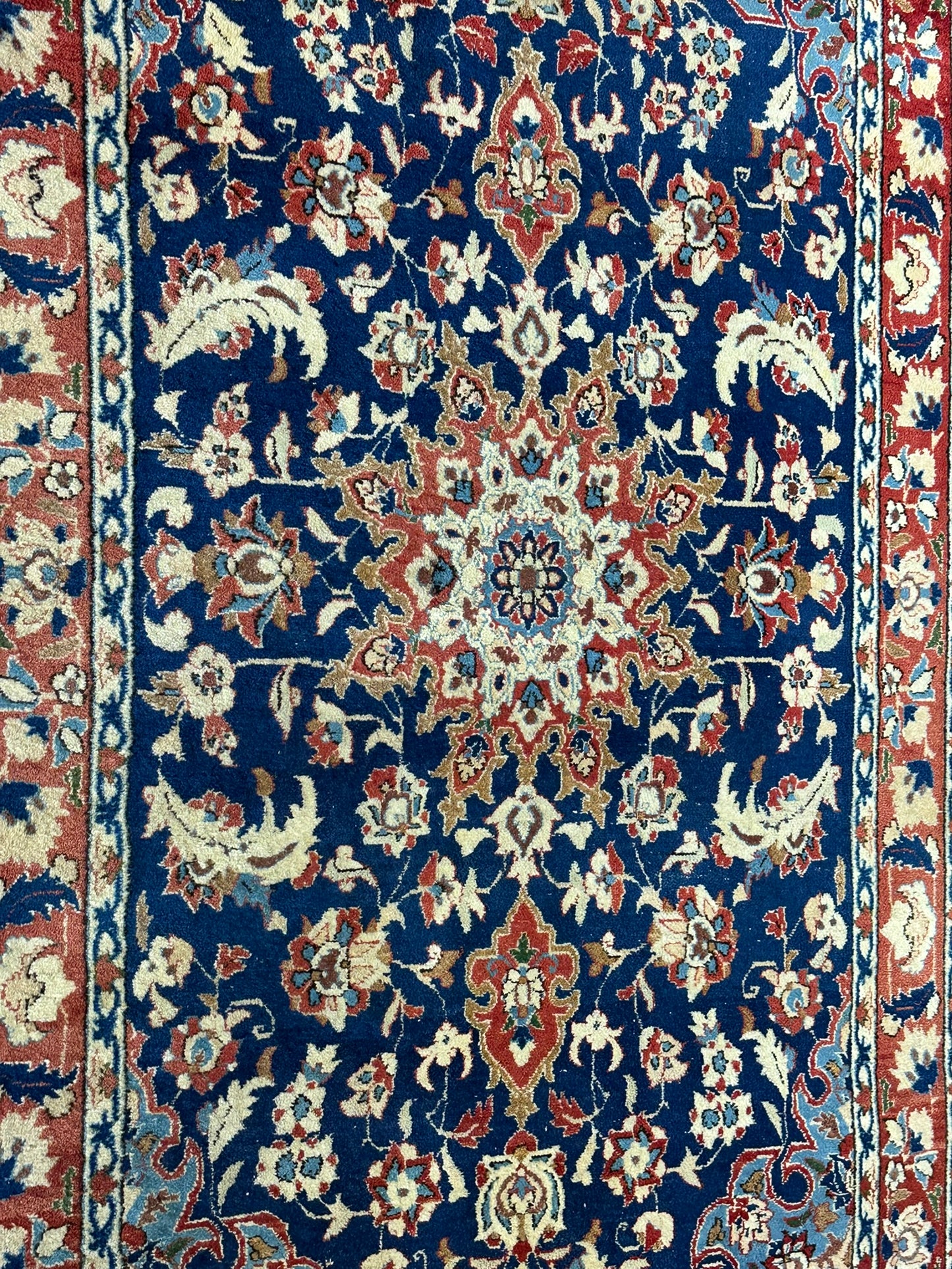 Antiker Orientteppich handgeknüpft Isfahan 174x103 cm