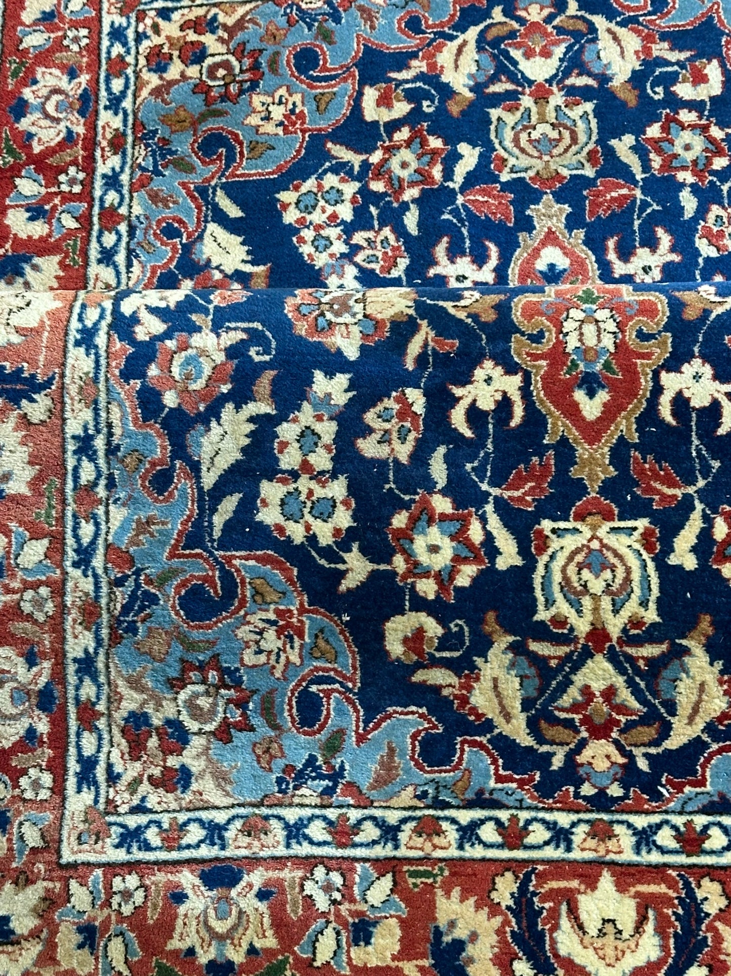 Antiker Orientteppich handgeknüpft Isfahan 174x103 cm