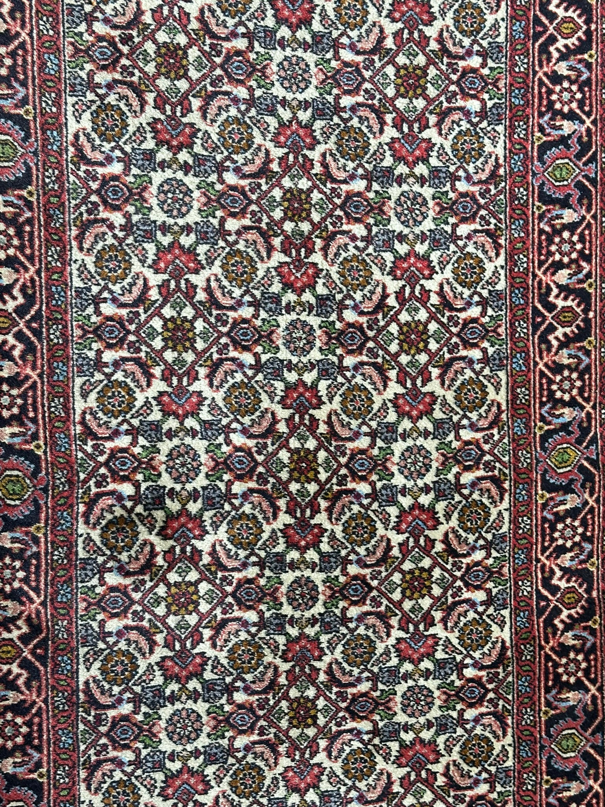 Orientteppich handgeknüpft Bidjar Läufer 243x72 cm