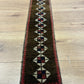 Antik Orientteppich handgeknüpft Zeltbehang naturfarben 84x17 cm