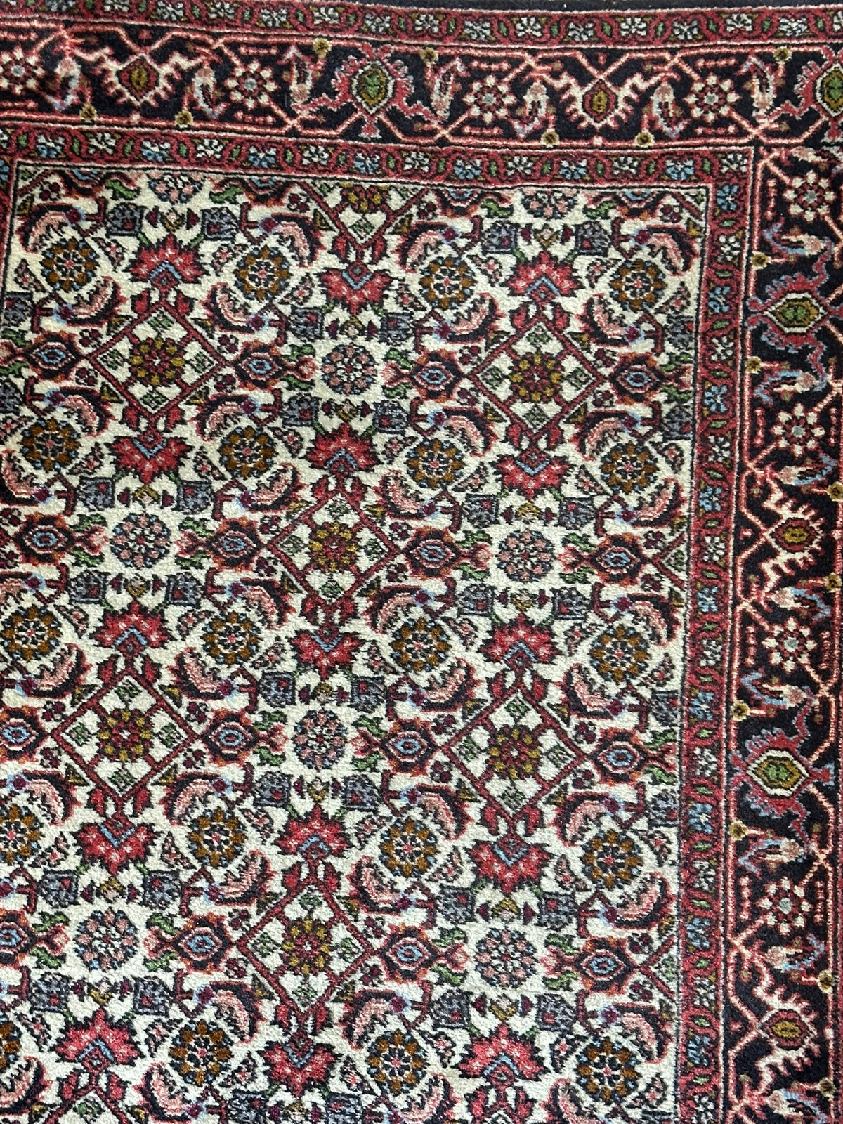Orientteppich handgeknüpft Bidjar Läufer 243x72 cm