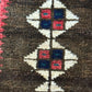 Antik Orientteppich handgeknüpft Zeltbehang naturfarben 84x17 cm