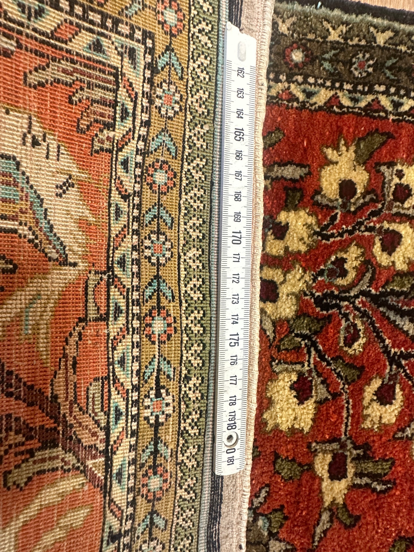 Handgeknüpfter Perser Orientteppich - Feiner Ghom Seidenteppich 85x60cm