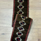 Antik Orientteppich handgeknüpft Zeltbehang naturfarben 84x17 cm