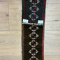 Antik Orientteppich handgeknüpft Zeltbehang naturfarben 84x17 cm